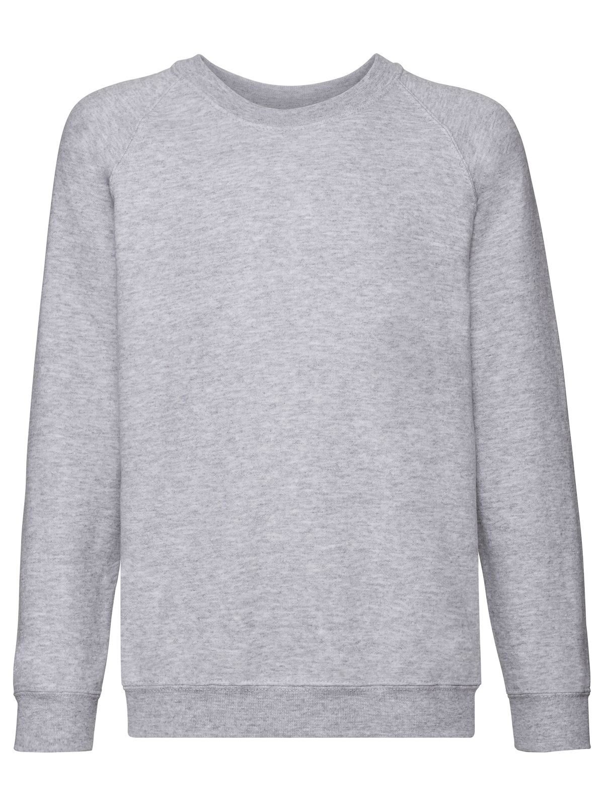 Sweat-shirt classique à col rond pour enfants - 94 - Gris chiné