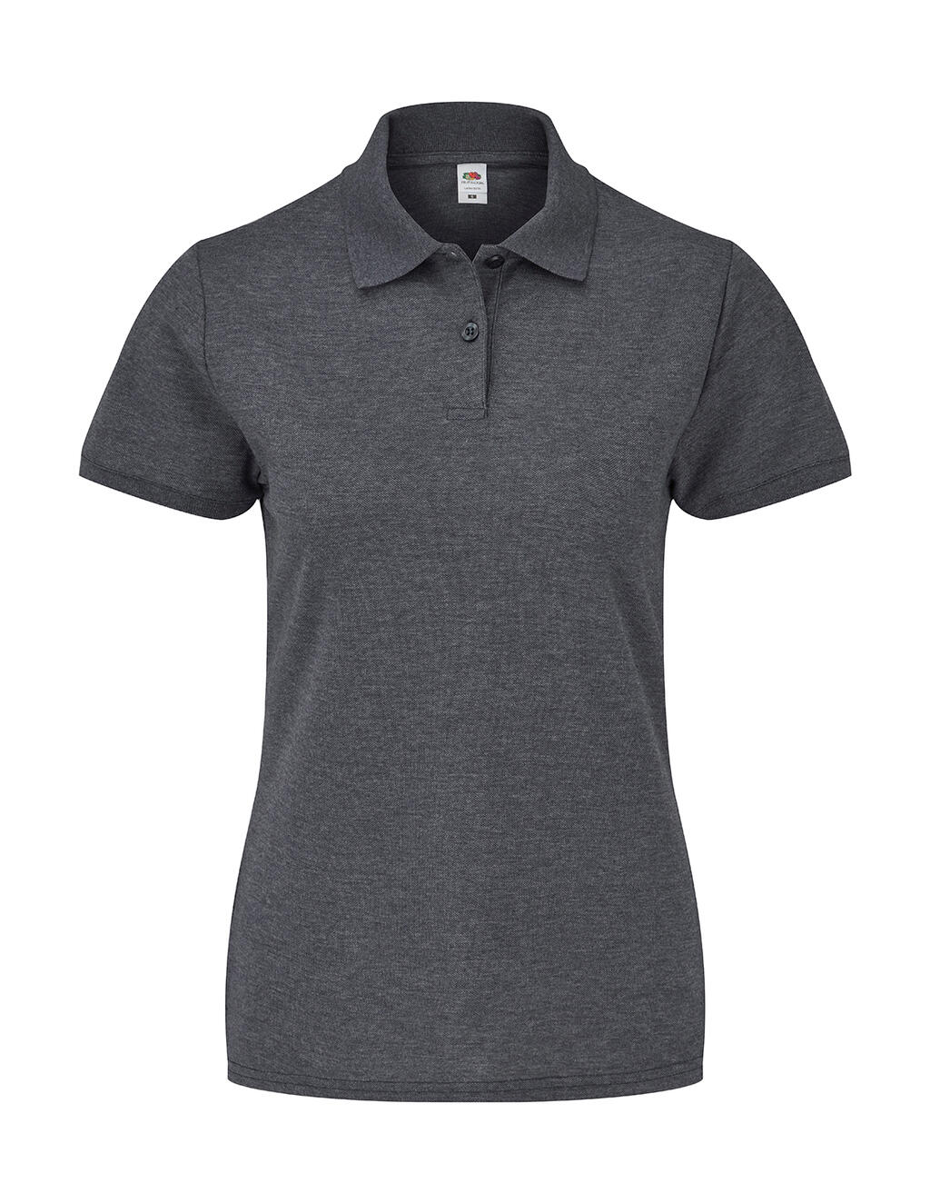 Polo coupe femme 65/35 - HD - Gris foncé chiné