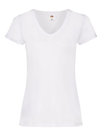 T-shirt à col en V pour femme, poids moyen - 