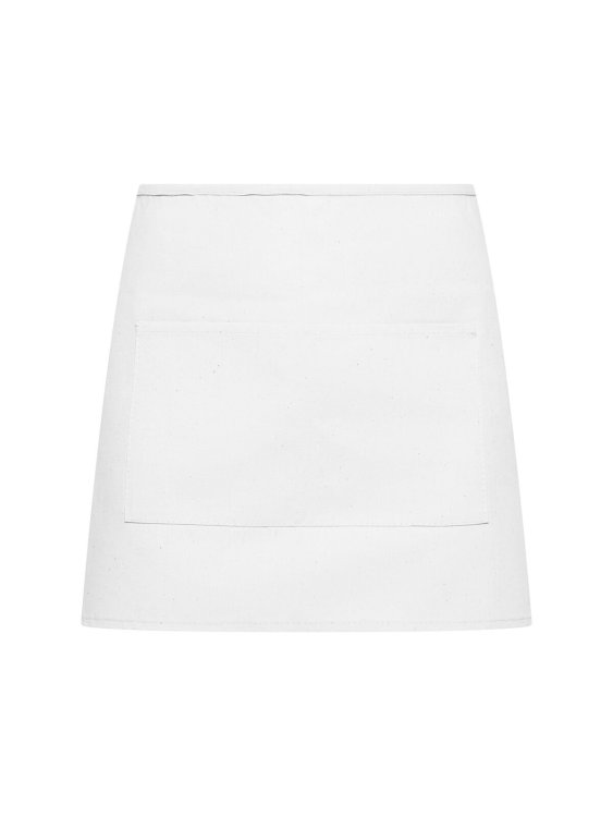 Demi-tablier basique avec poche - WH - Blanc