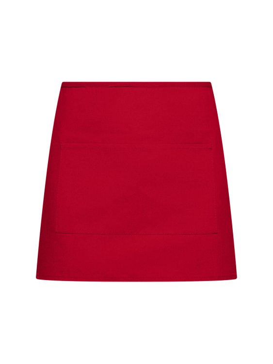 Demi-tablier basique avec poche - RD - Rouge