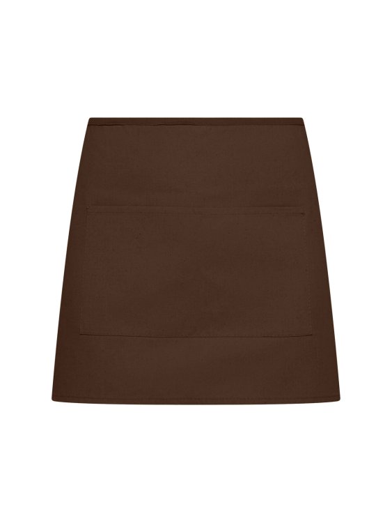 Demi-tablier basique avec poche - BR - Marron