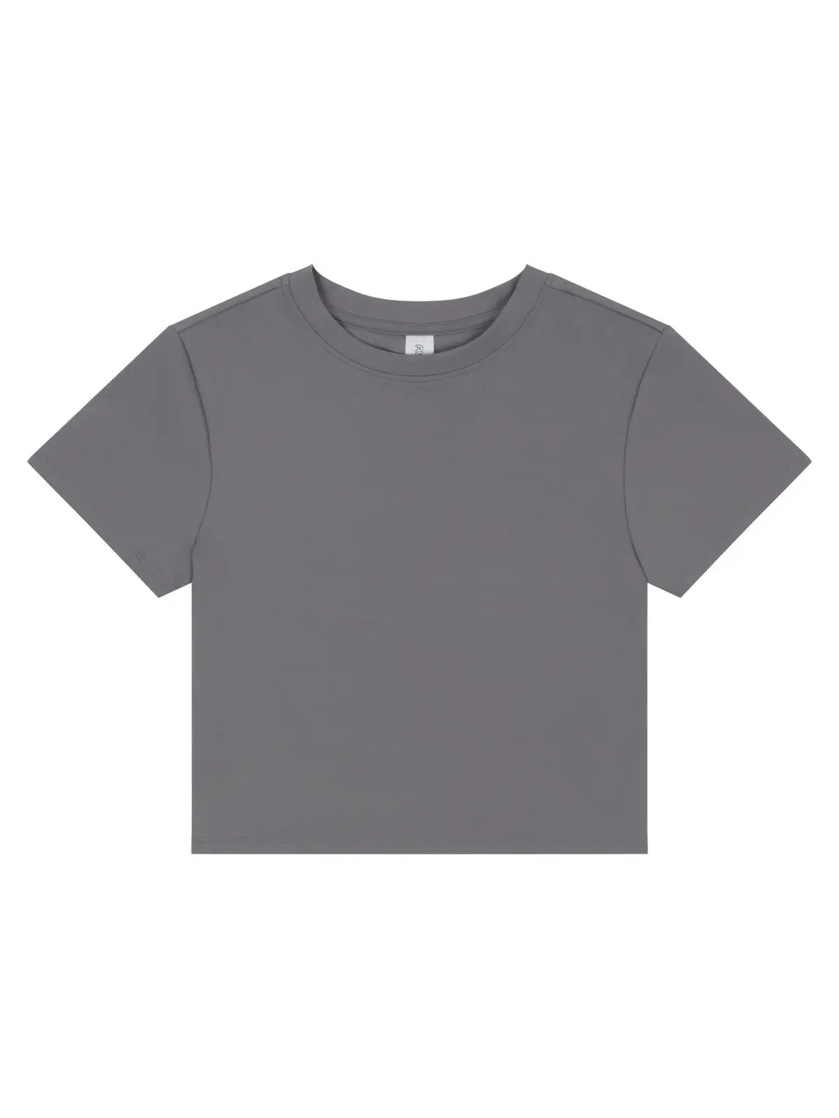 t-shirts court recyclé pour femmes - PLG - Gris platine
