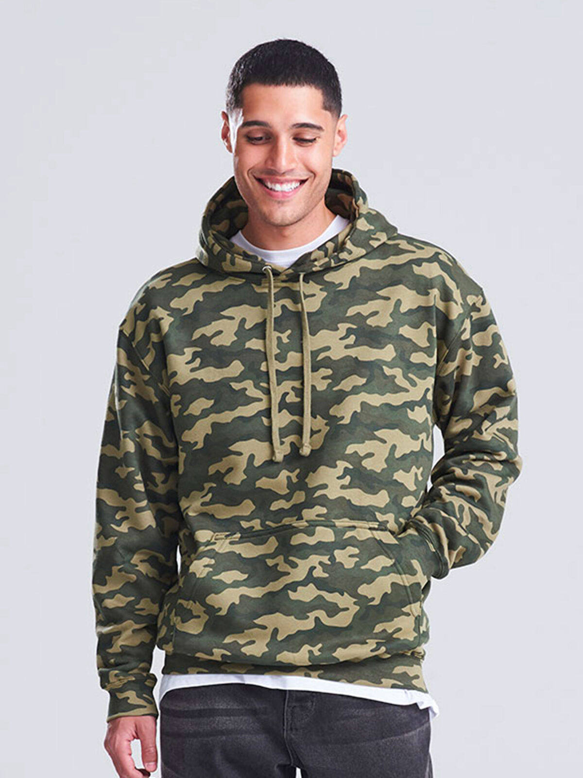 Sweat à capuche camouflage