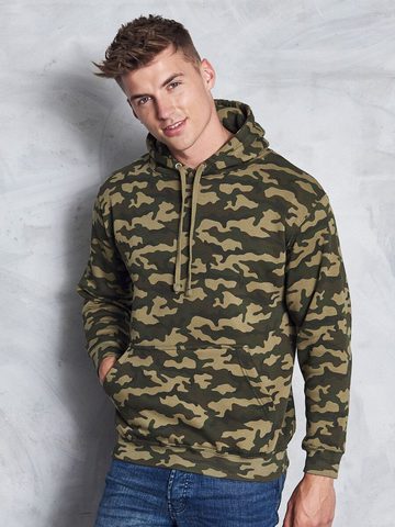 Sweat à capuche camouflage