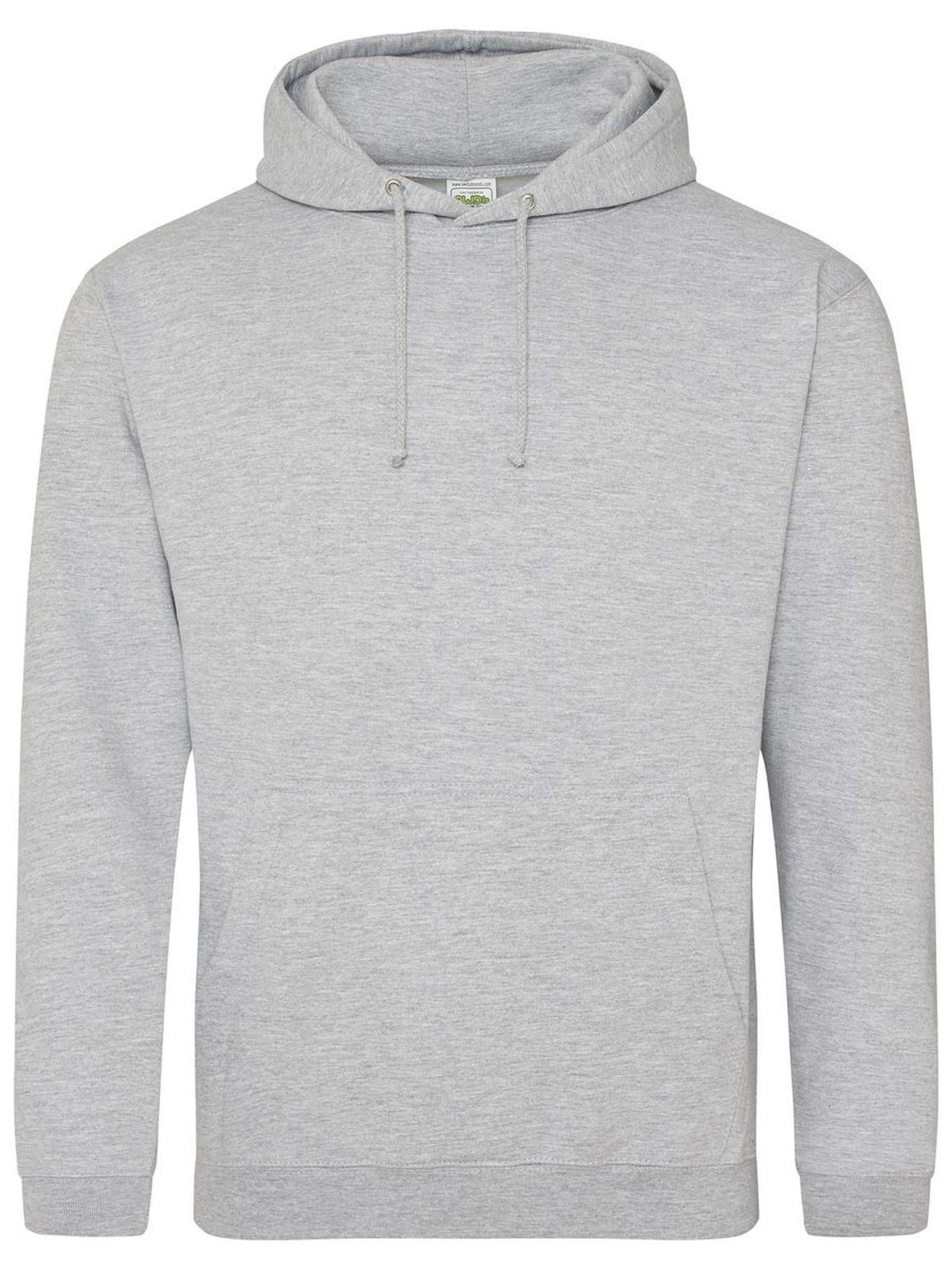 Sweat à capuche bio - HGR - GRIS BRUYÈRE