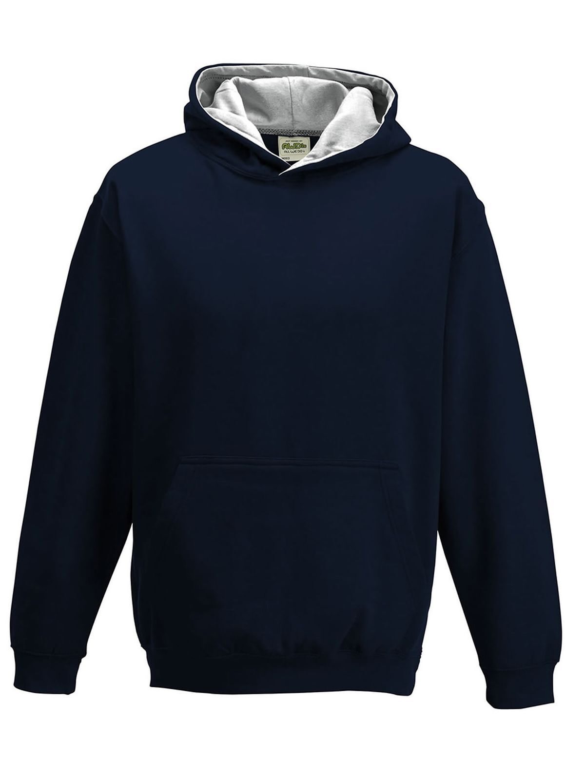 Sweat à capuche bicolore - NFN-HGR - Marine Française-Gris Chiné