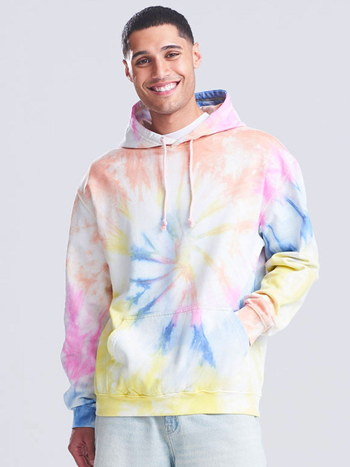 Sweat à capuche tie-dye AWDis