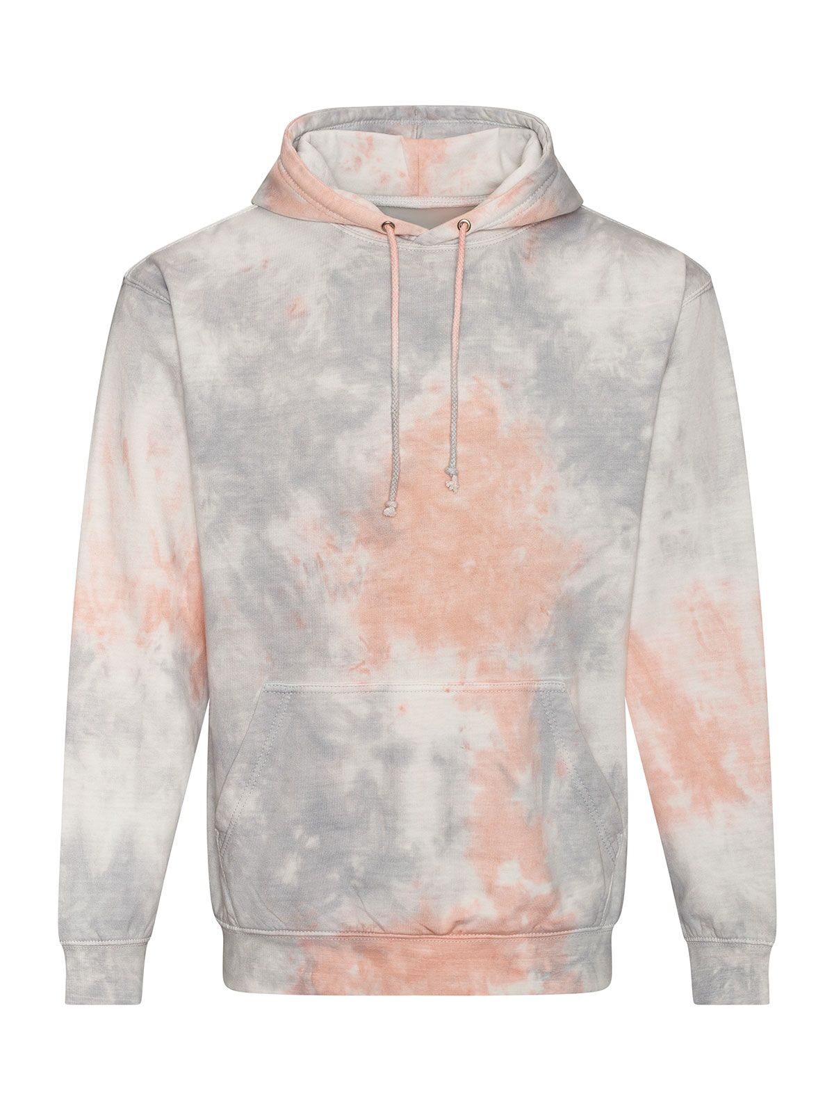 Sweat à capuche tie-dye AWDis - GPM - MARBRE GRIS/ROSE