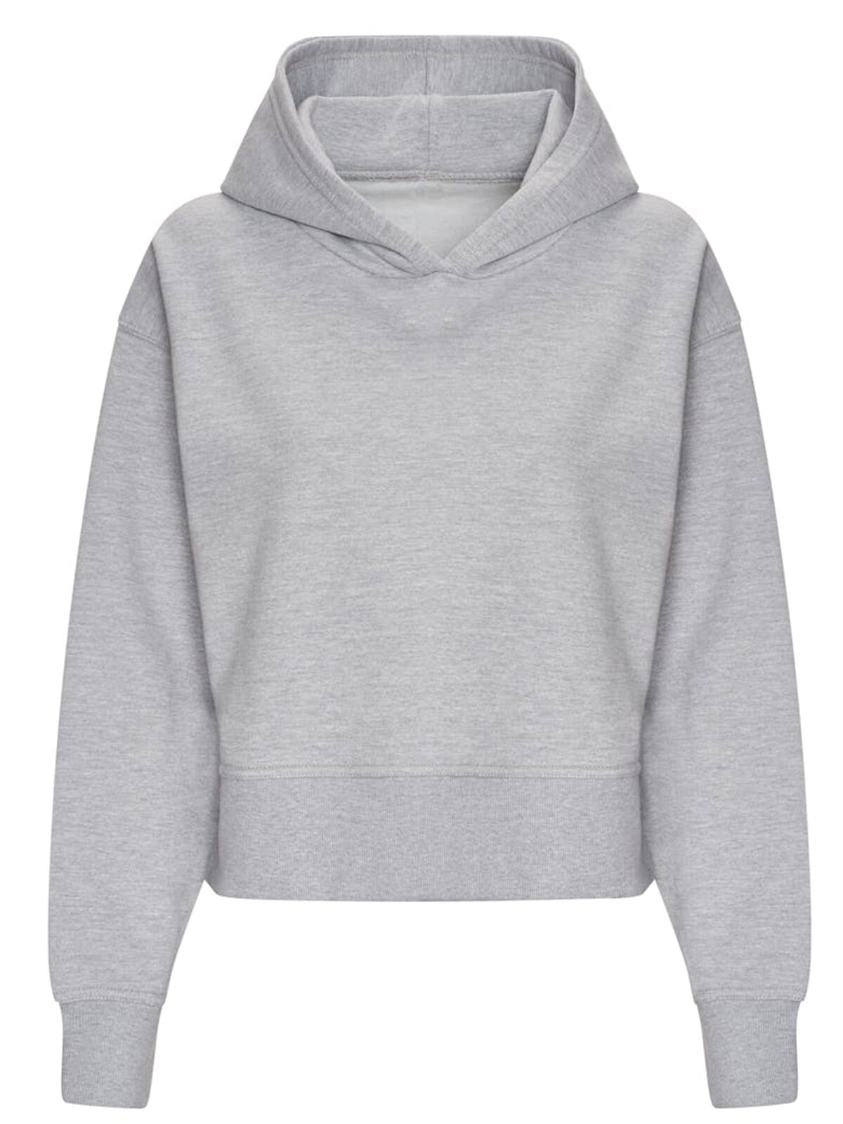 Sweat à capuche décontracté pour femme - HGR-WHT - Gris chiné