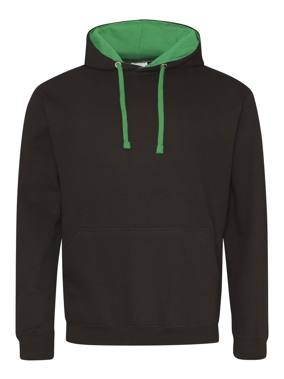 Sweat à capuche bicolore - Noir de jais/kelly