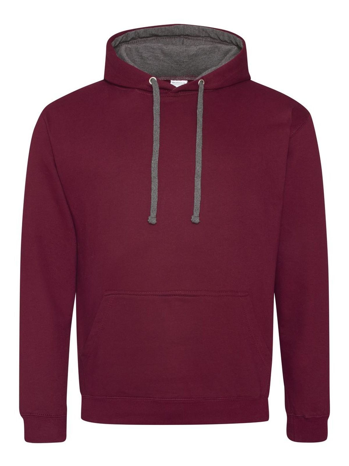 Sweat à capuche bicolore - BURCHA - BUR-CHA - Bourgogne-Charbon