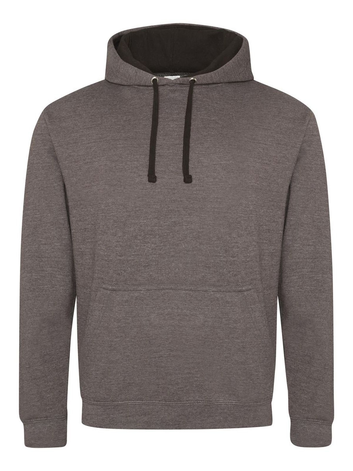 Sweat à capuche bicolore - CHAJBL - CHA-JBL - Noir de jais anthracite