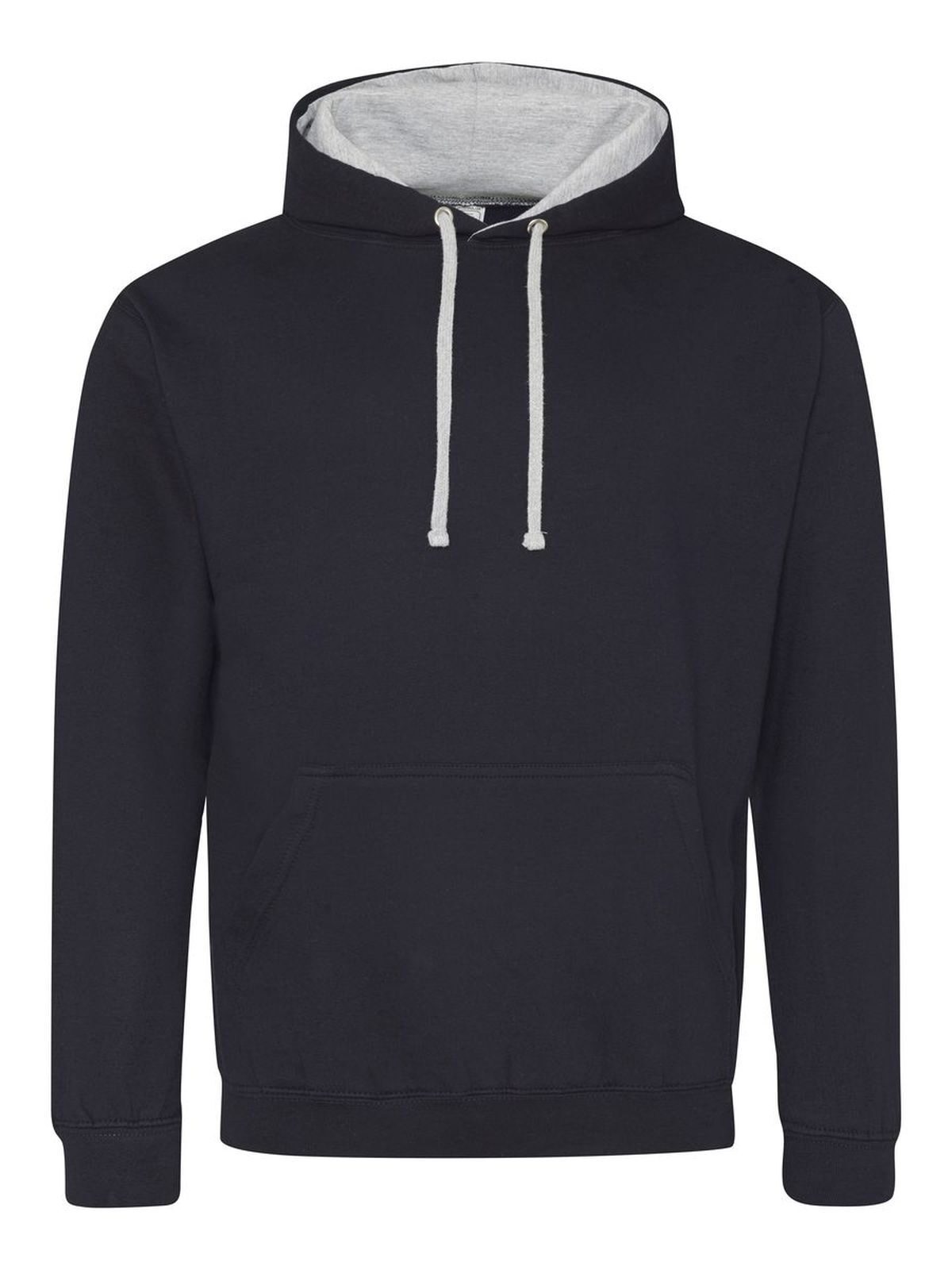 Sweat à capuche bicolore - NFNHGR - NFN-HGR - Marine Française-Gris Chiné