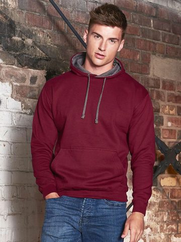 Sweat à capuche bicolore