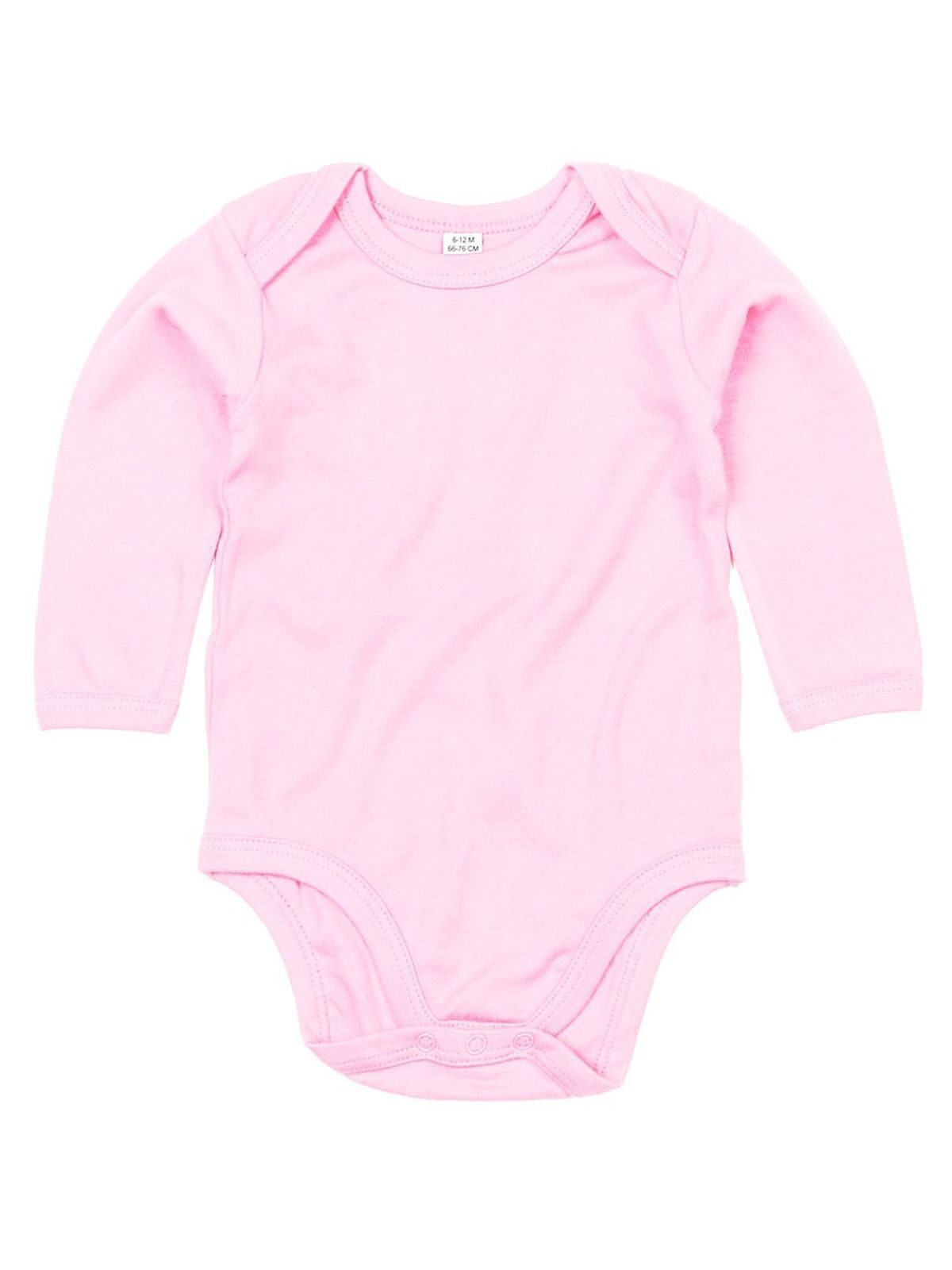 Body à manches longues pour bébé bio - 417 - Rose Poudre