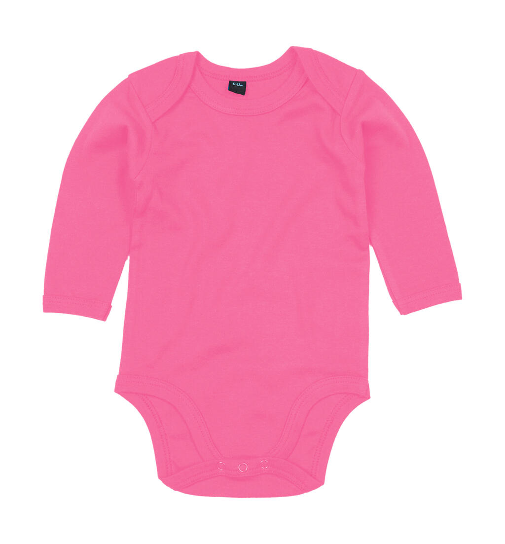 Body à manches longues pour bébé bio - F - Fuchsia