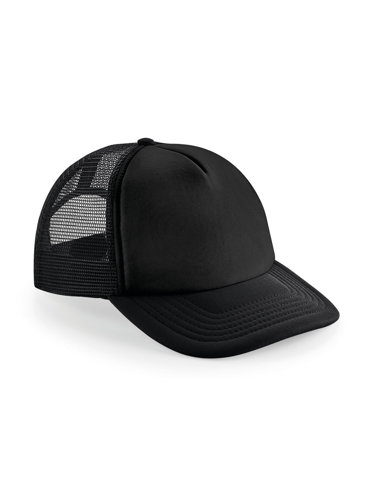 Casquette trucker vintage à fermeture snapback - Noir Noir