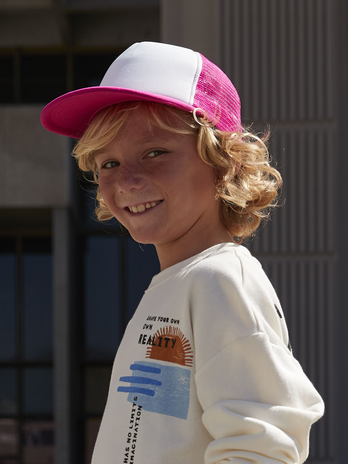 Casquette trucker vintage à fermeture snapback