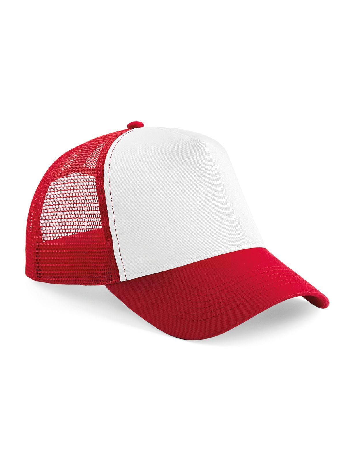Casquette trucker à fermeture snapback - CSRW - Rouge/blanc classique