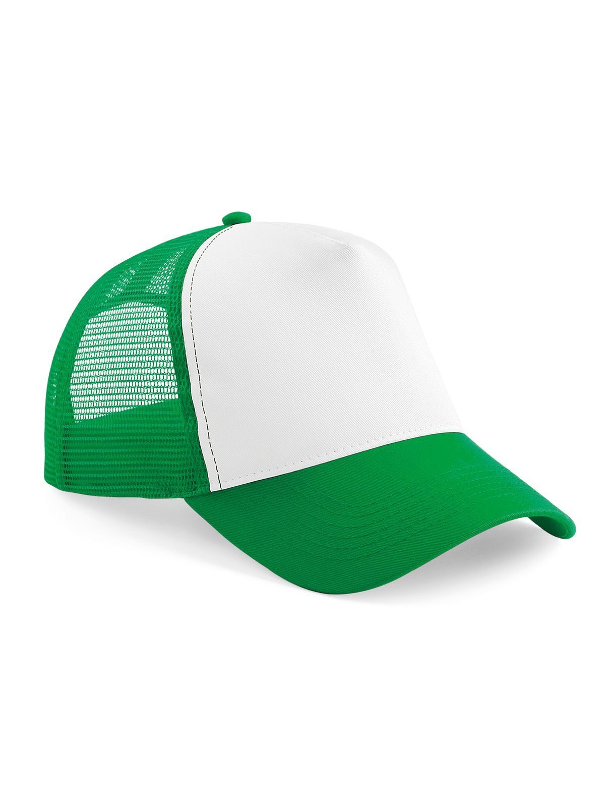 Casquette trucker à fermeture snapback - PGRW - Vert pur/blanc