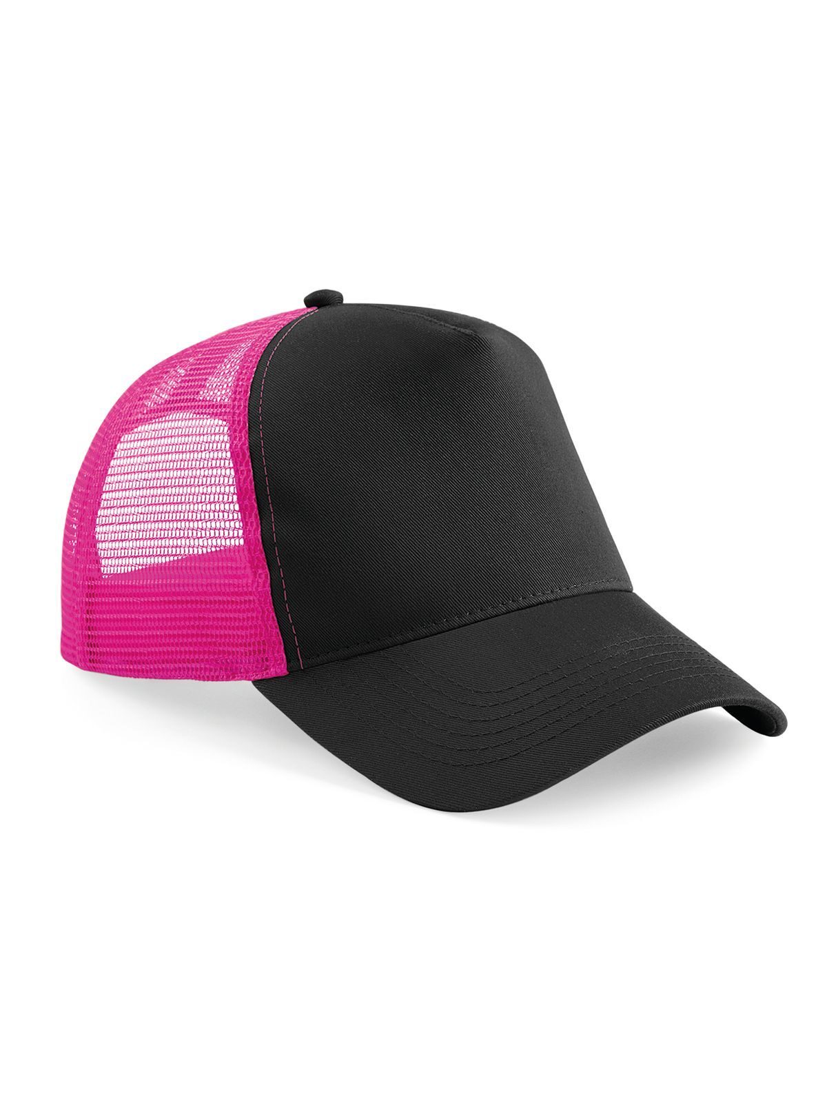 Casquette trucker à fermeture snapback - BLKF - Noir/fuchsia