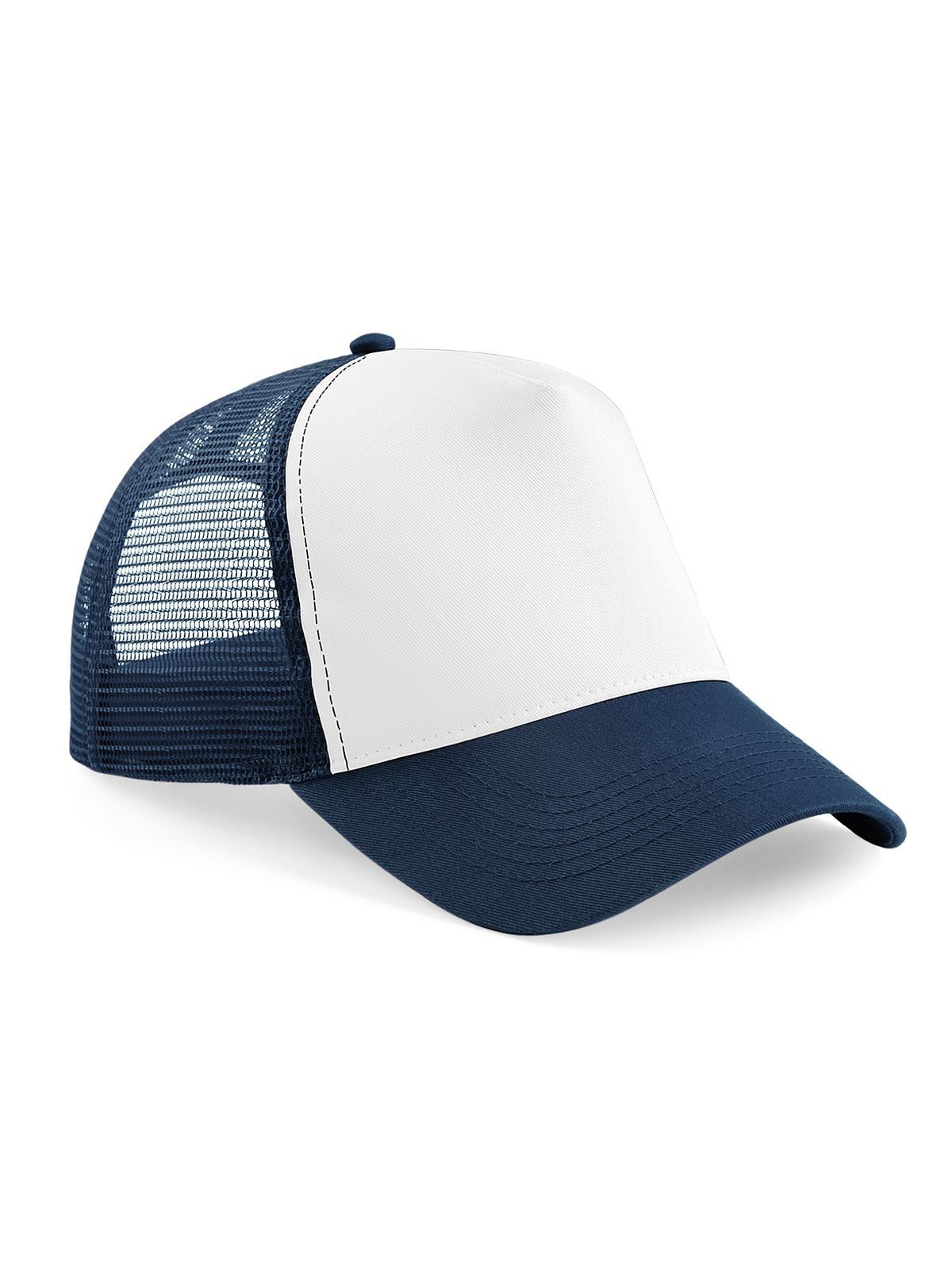 Casquette trucker à fermeture snapback - FNAW - Marine française/blanc
