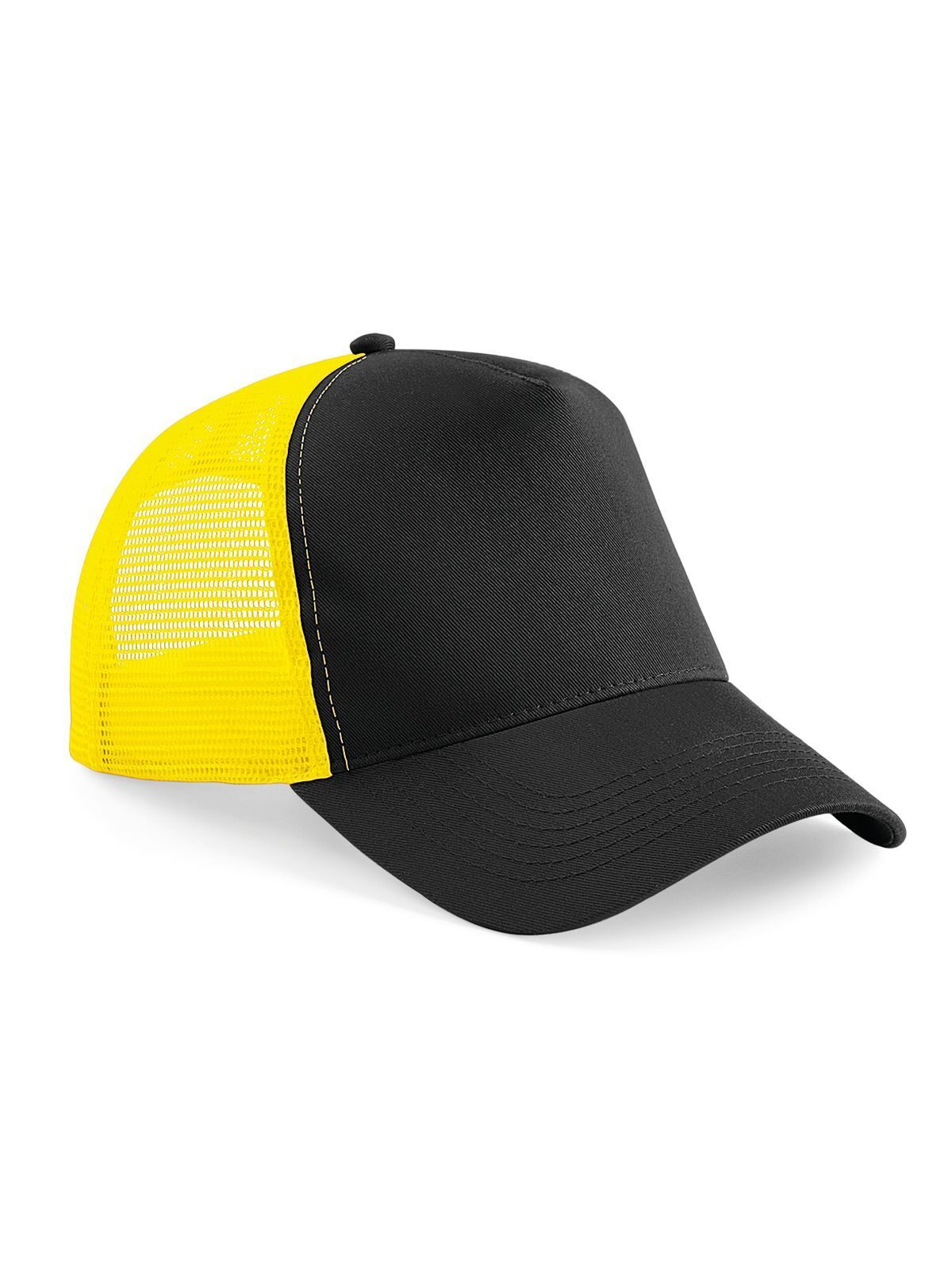 Casquette trucker à fermeture snapback - BLKY - Noir/jaune