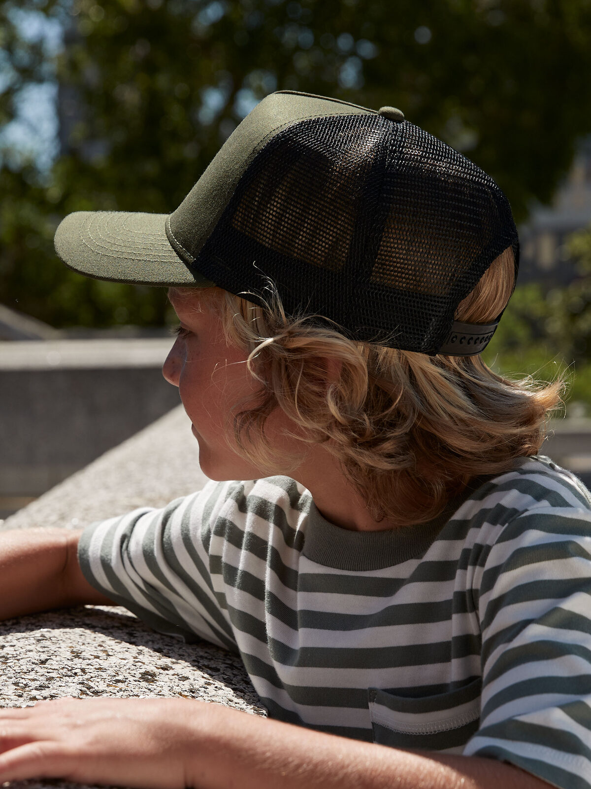 Casquette trucker à fermeture snapback