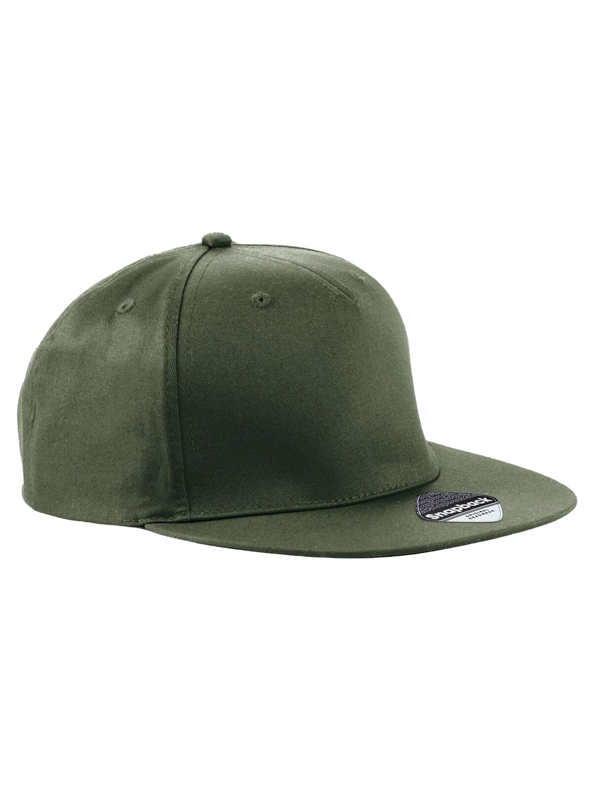 Casquette Snapback 5 panneaux style rappeur - olives vertes