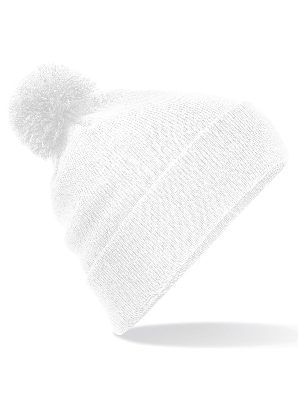 Bonnet à pompon original - Blanc