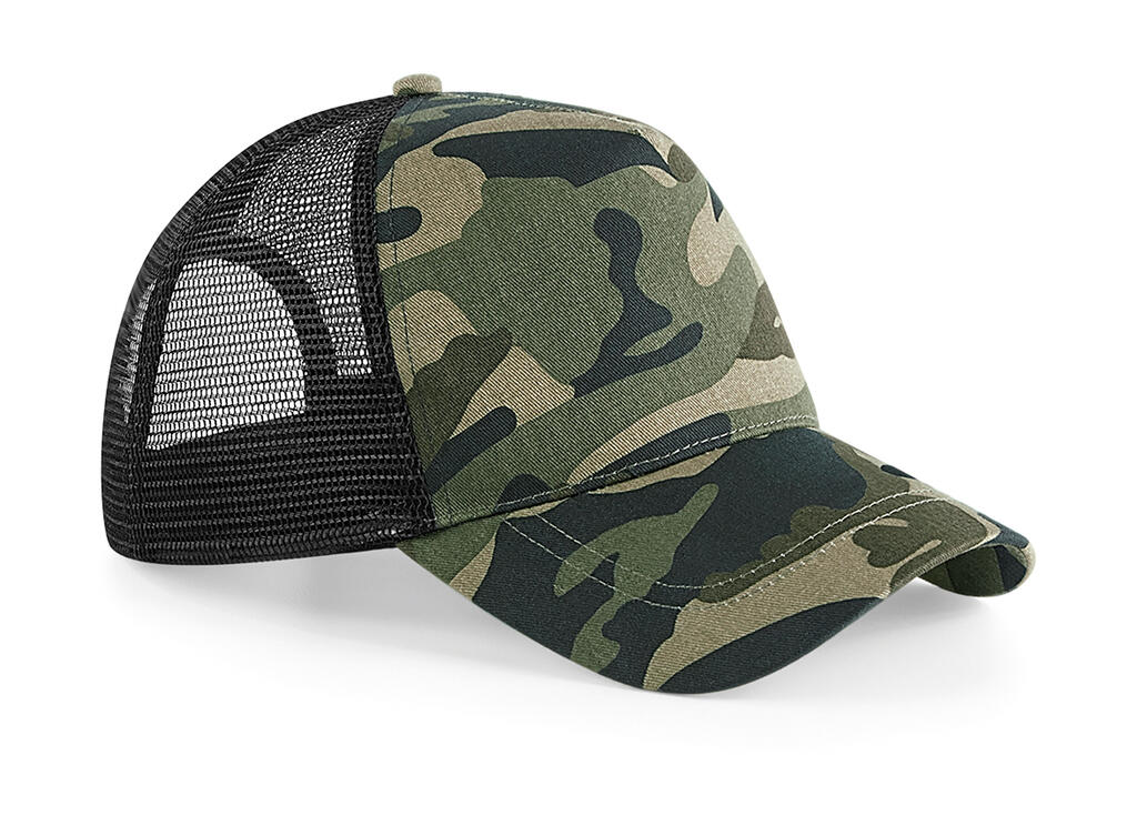 Casquette trucker camouflage à fermeture snapback - JUN - Camouflage jungle