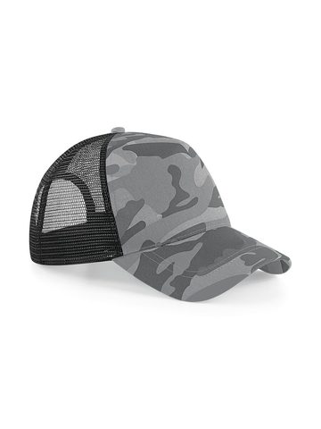 Casquette trucker camouflage à fermeture snapback