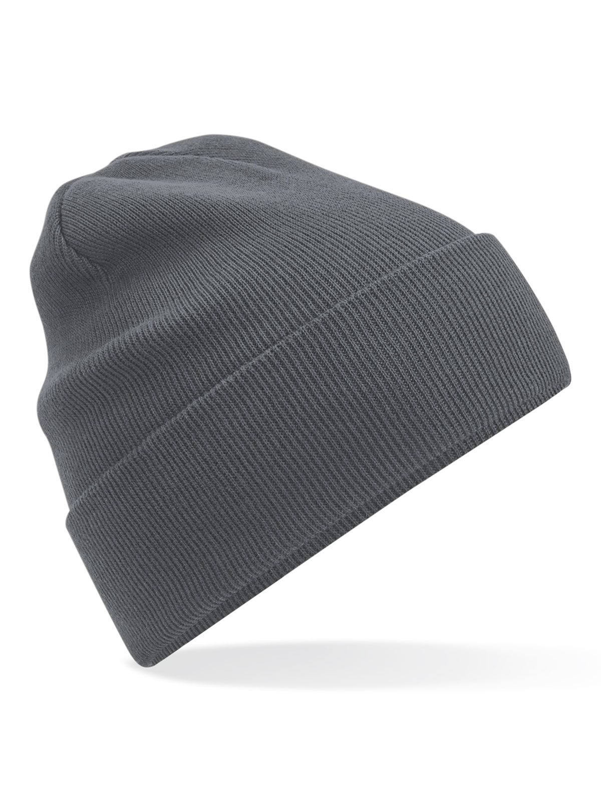 Chapeau original à revers en coton biologique - Gris graphite