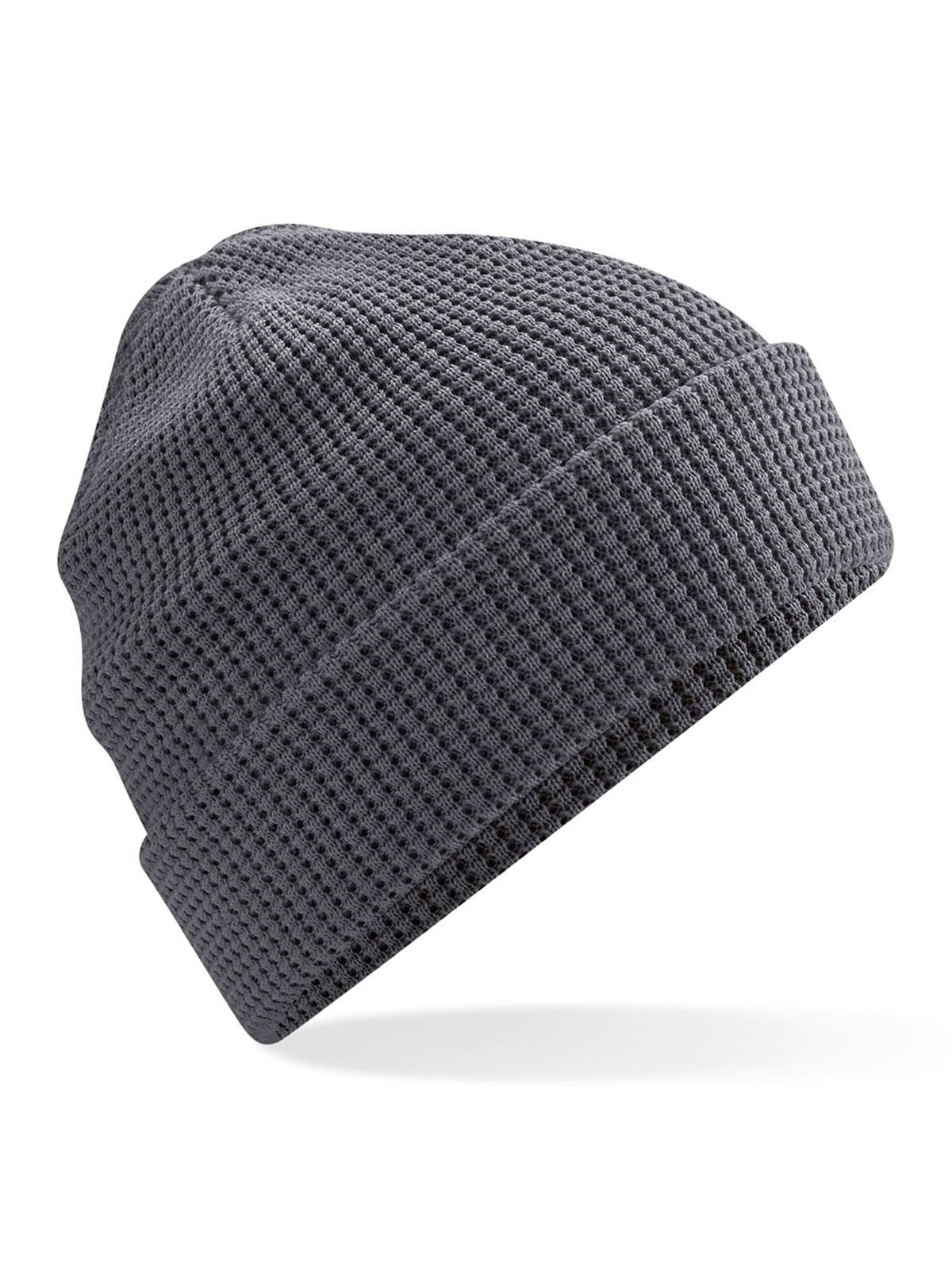 Bonnet gaufré en coton bio - Gris graphite