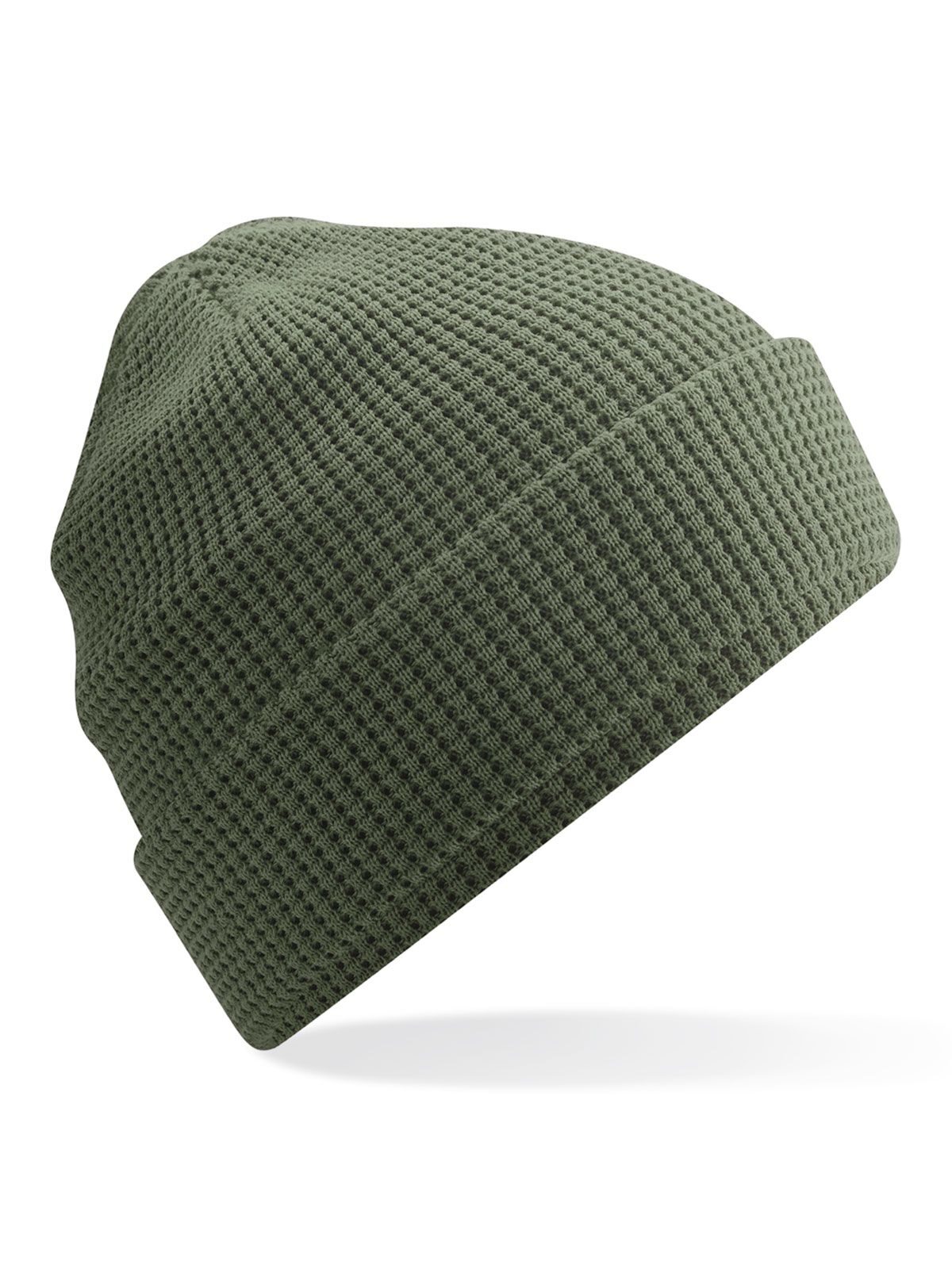 Bonnet gaufré en coton bio - Olive