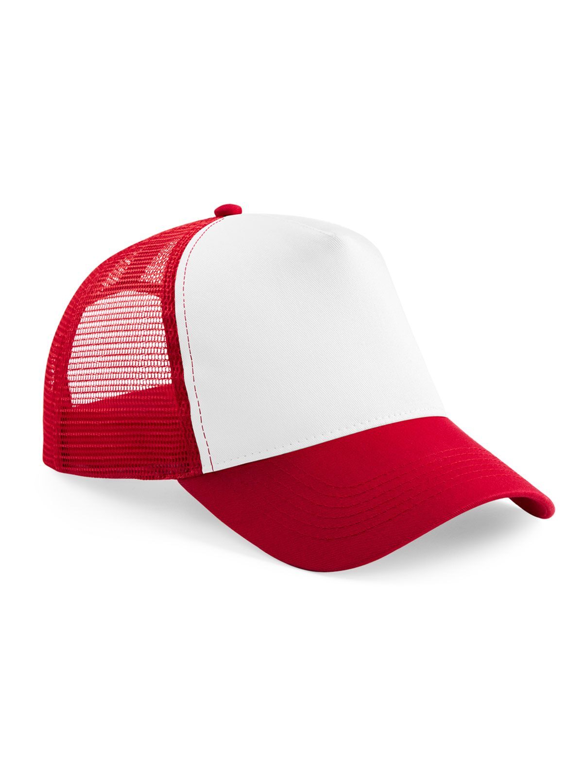Casquette trucker junior à fermeture snapback - CSRW - Rouge/blanc classique
