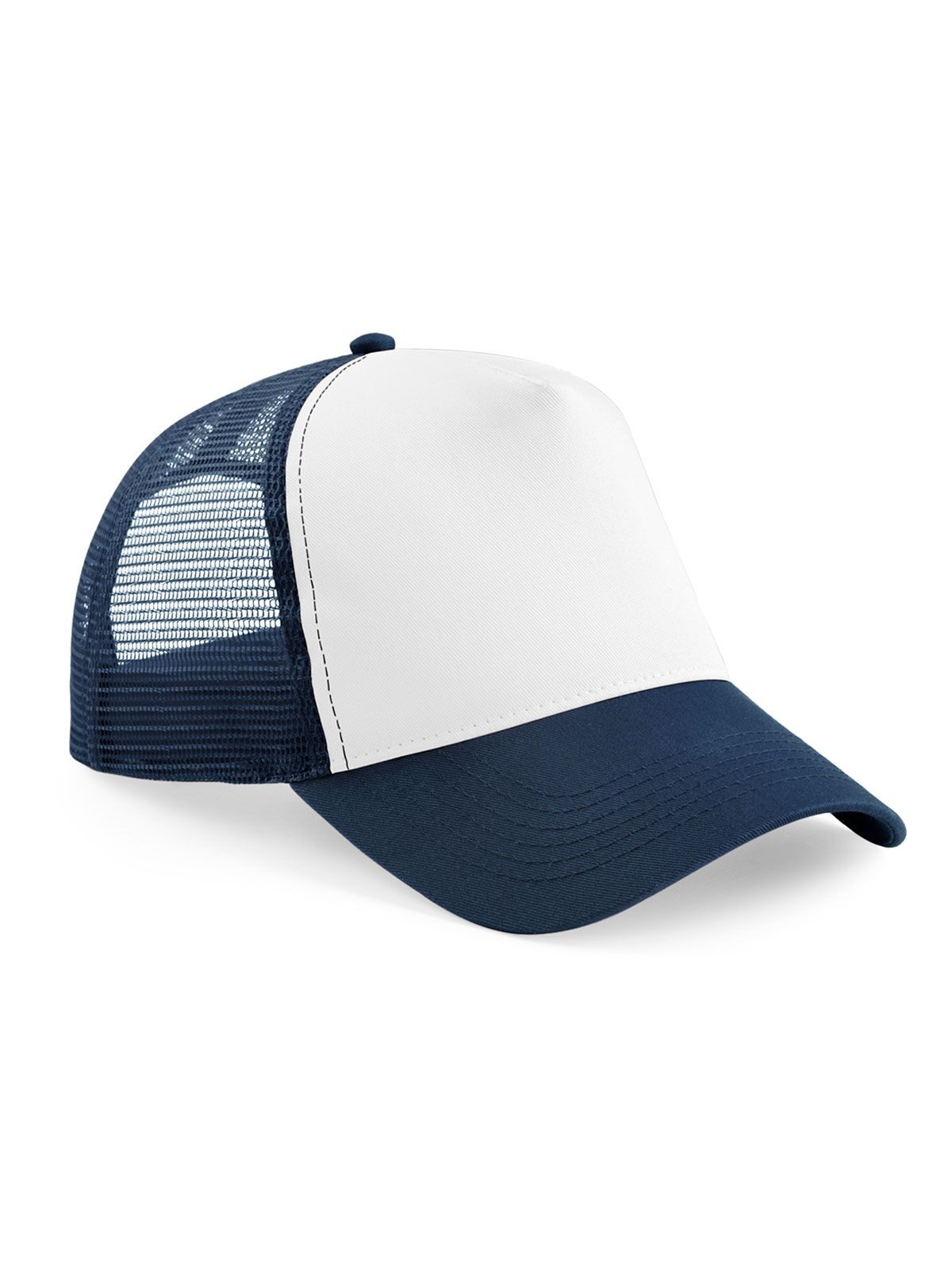 Casquette trucker junior à fermeture snapback - FNAW - Marine française/blanc