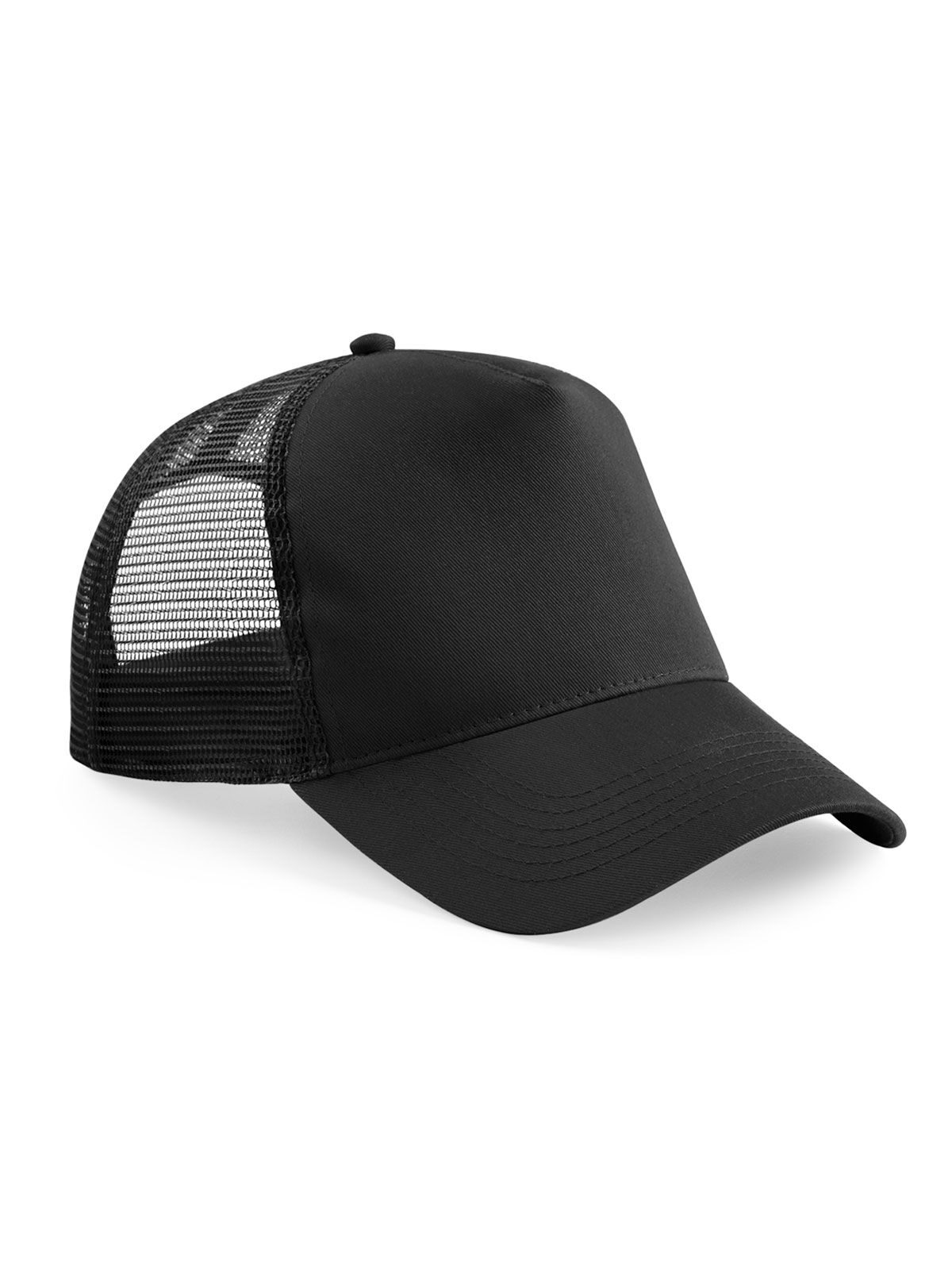 Casquette trucker junior à fermeture snapback - BLKB - Noir/Noir