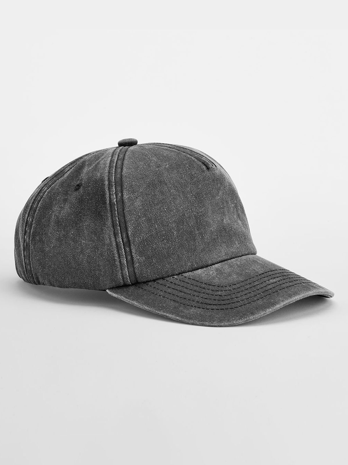 Casquette vintage décontractée à 5 panneaux  - VBL - Noir vintage