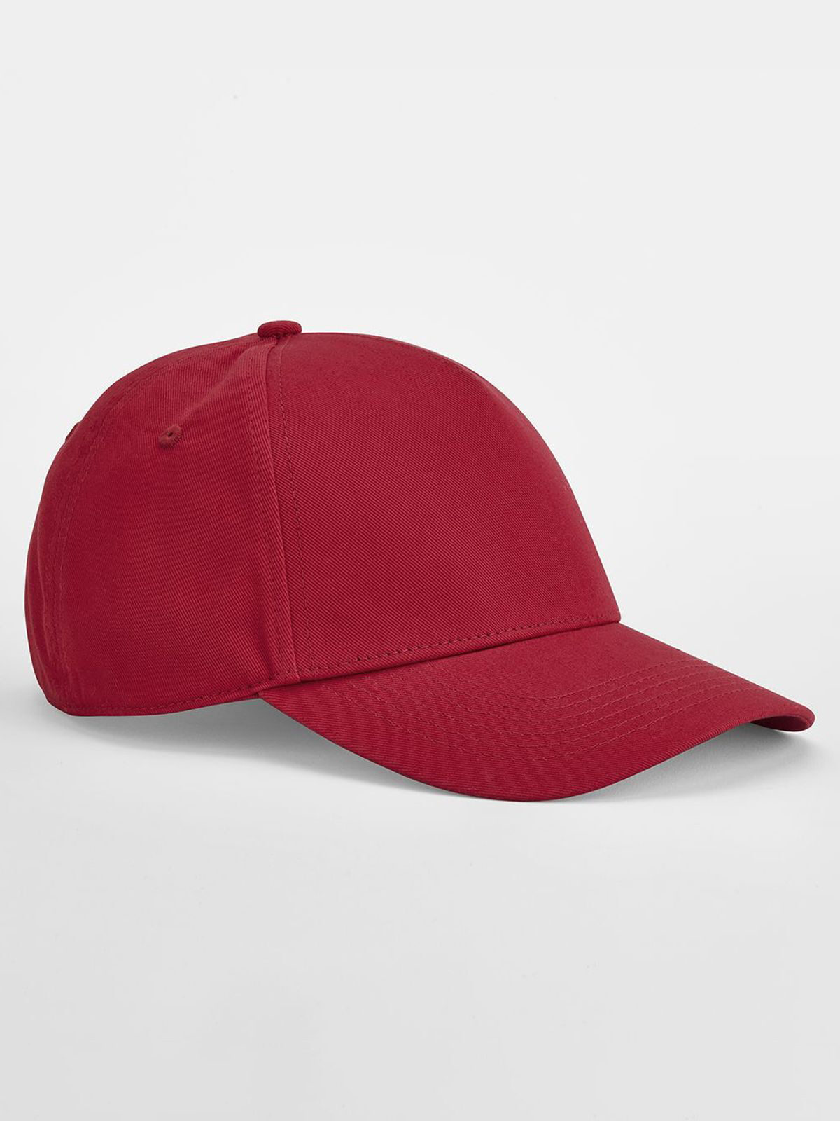 Casquette EarthAware Classic en coton biologique à 5 panneaux - Rouge classique