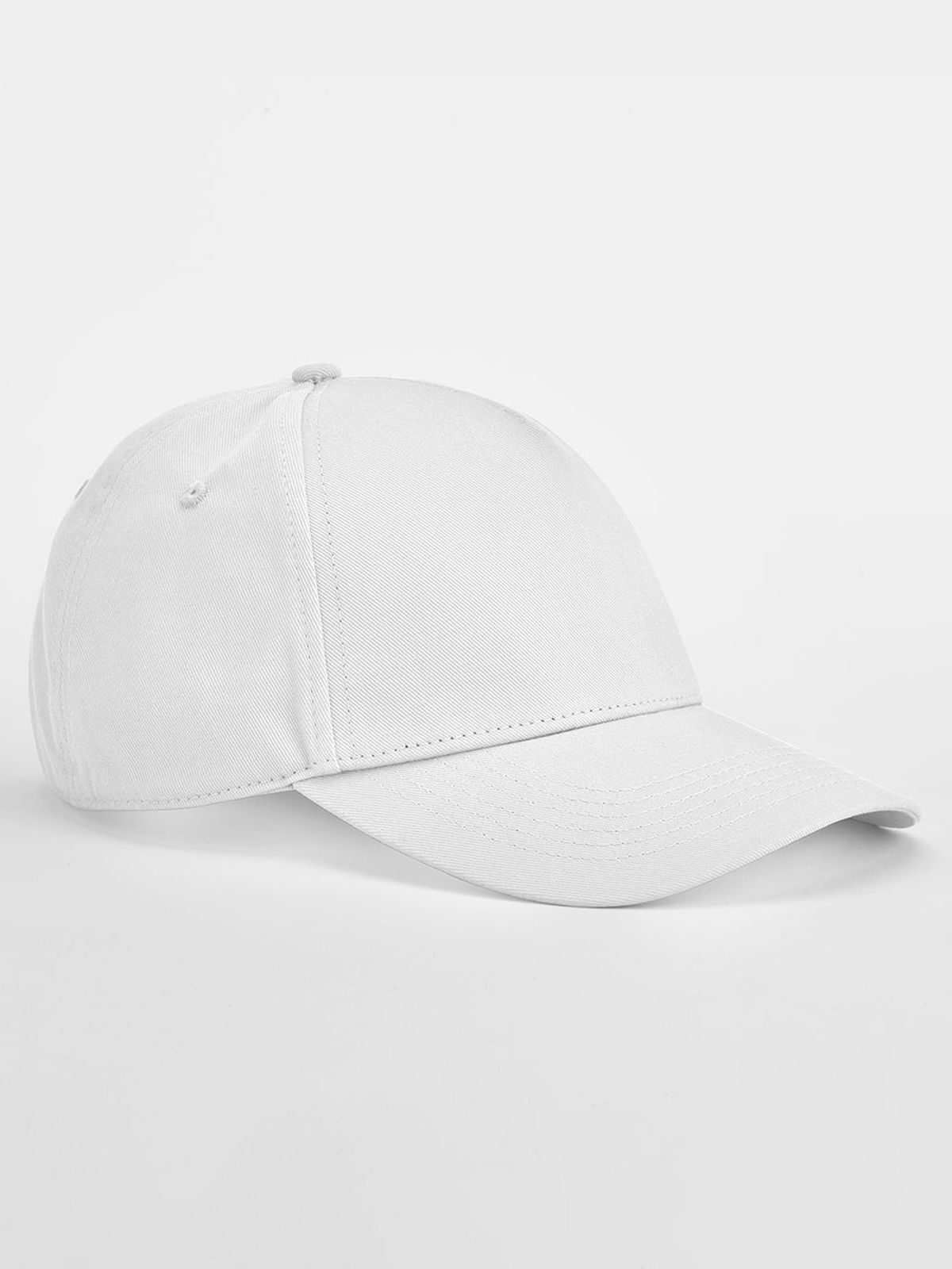 Casquette EarthAware Classic en coton biologique à 5 panneaux - Blanc