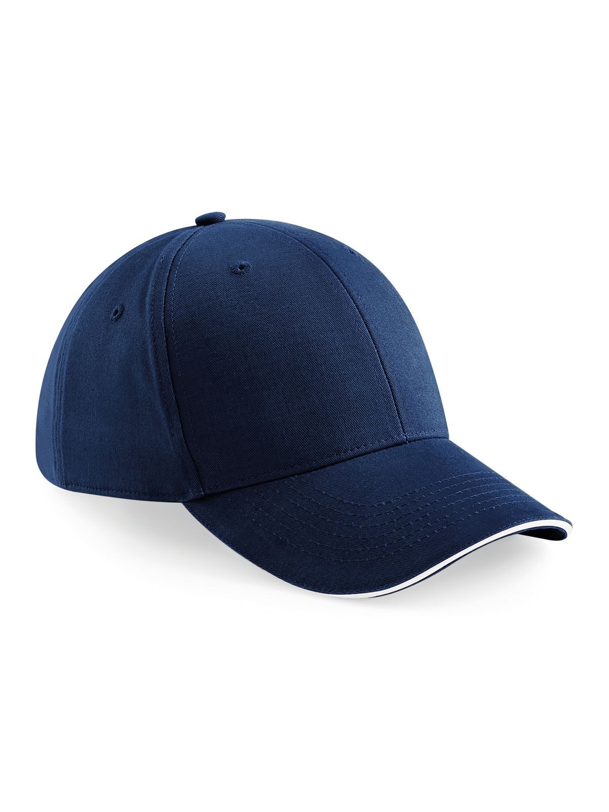 Casquette Athleisure à 6 panneaux - Marine française/Blanc