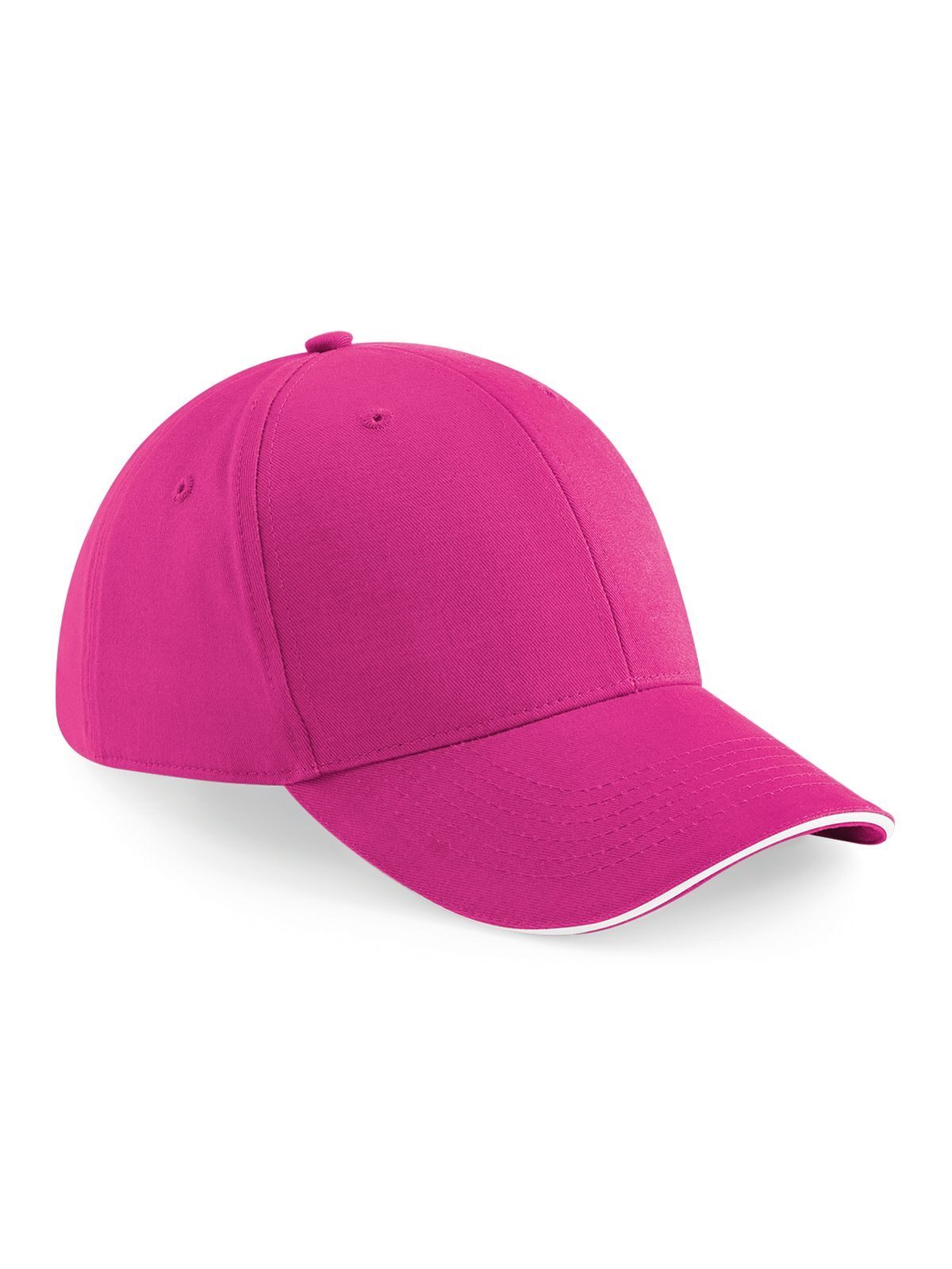 Casquette Athleisure à 6 panneaux - Fuchsia/blanc