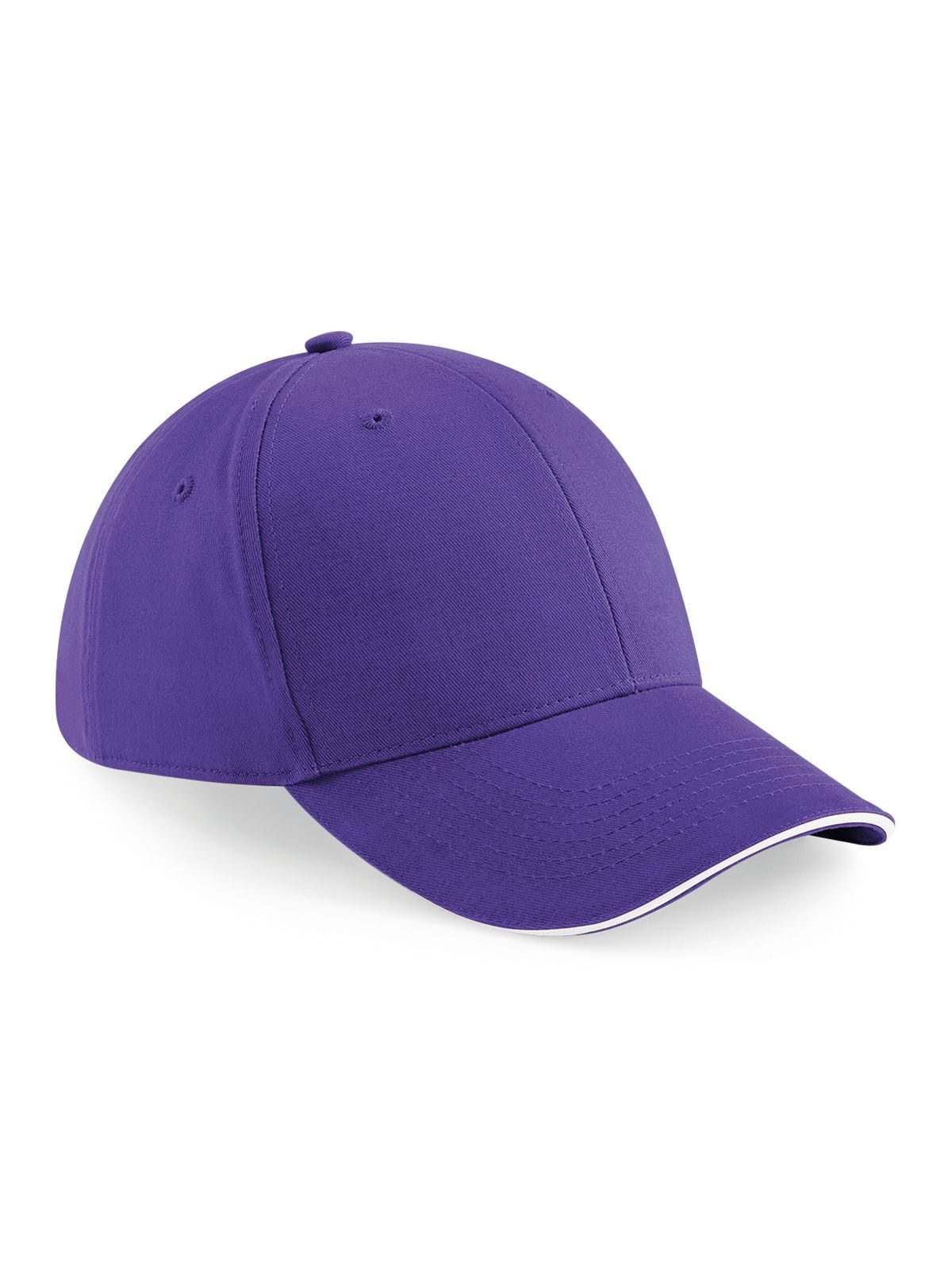 Casquette Athleisure à 6 panneaux - Violet/blanc