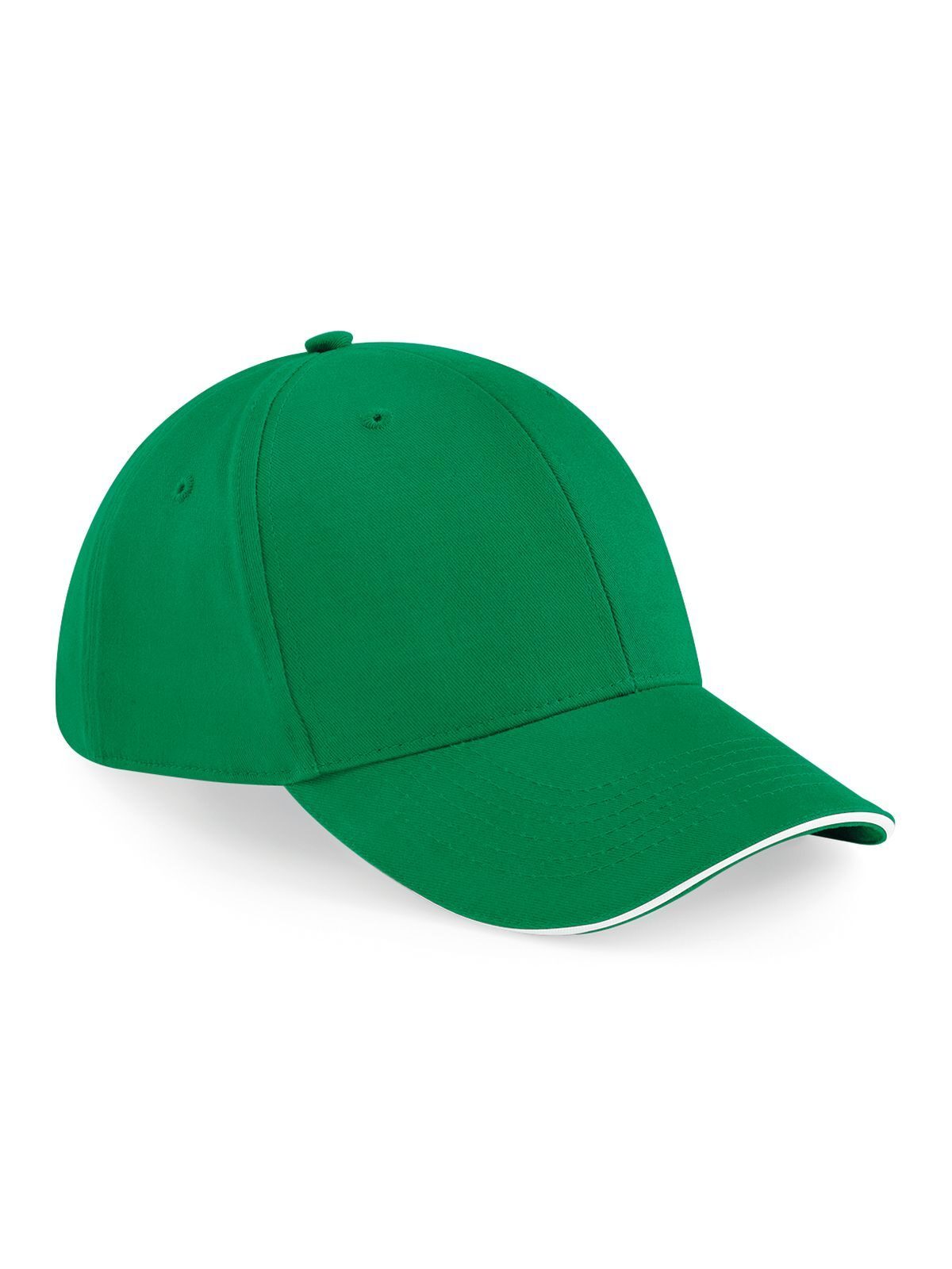 Casquette Athleisure à 6 panneaux - Vert Kelly/blanc