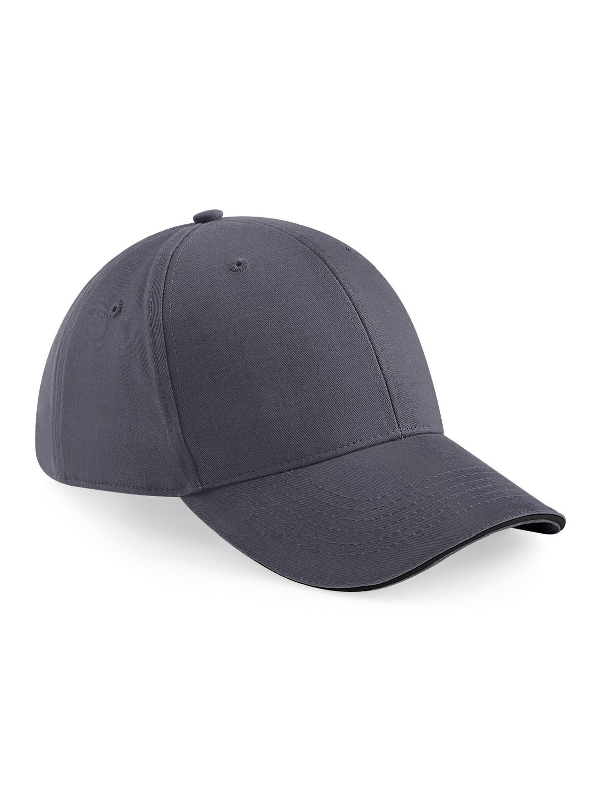 Casquette Athleisure à 6 panneaux - Gris graphite/noir