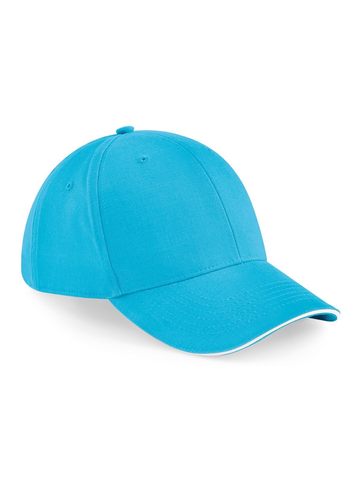 Casquette Athleisure à 6 panneaux - Bleu surf/blanc