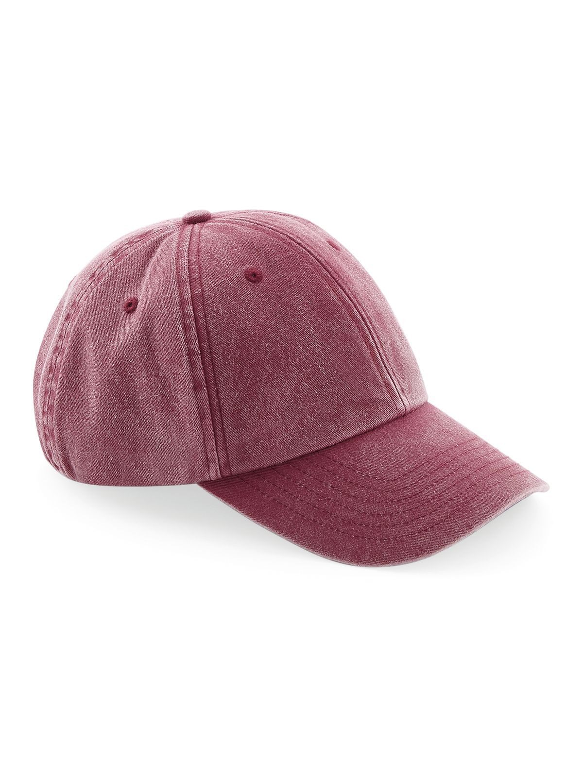Casquette vintage à profil bas - VRE - Rouge vintage
