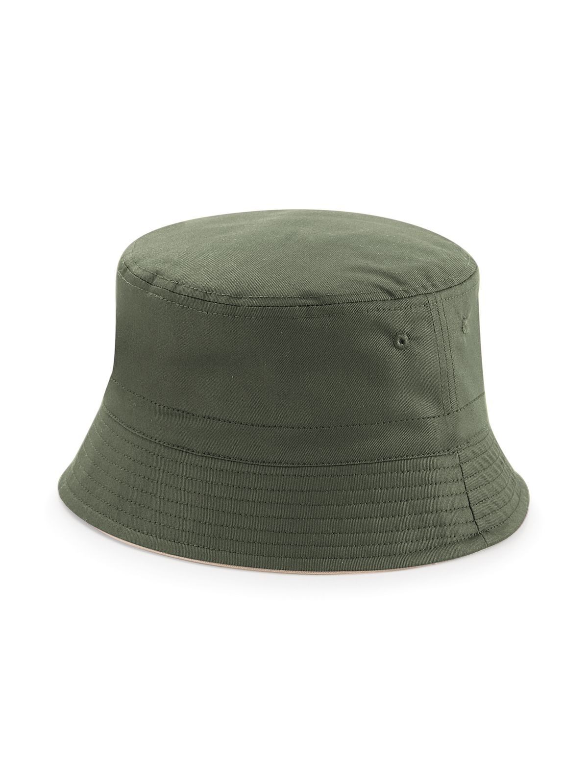 Bob réversible - Vert olive/pierre